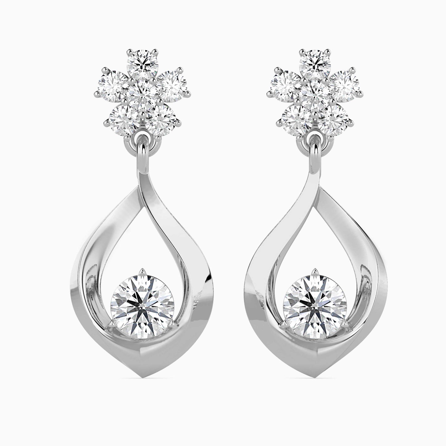 Blossom Teardrop Drop Earrings
