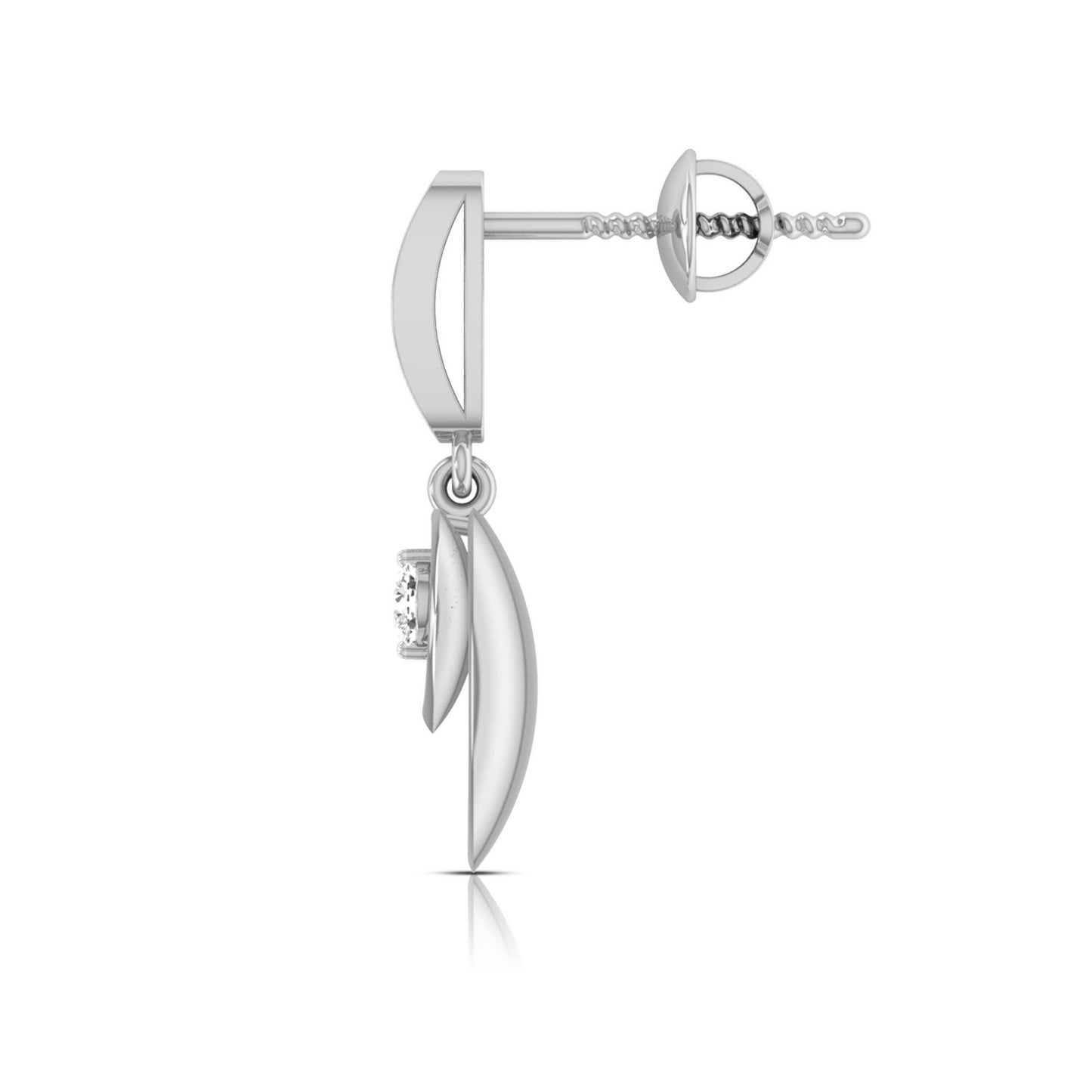 Marquise Fluted Drop Earrings