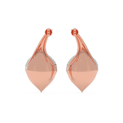 Calla Lily Diamond Earrings