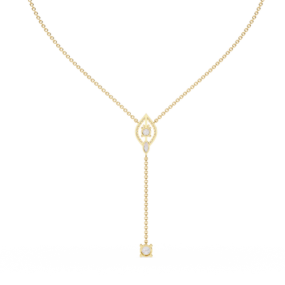 Marquise Lariat Drop Necklace