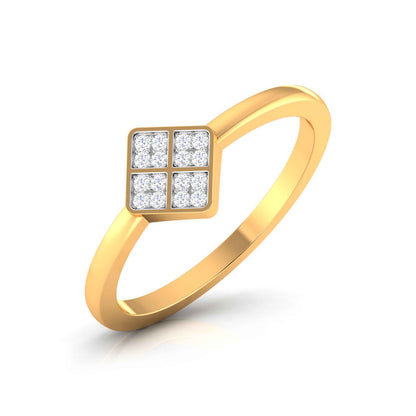 Quad Cluster Square Ring