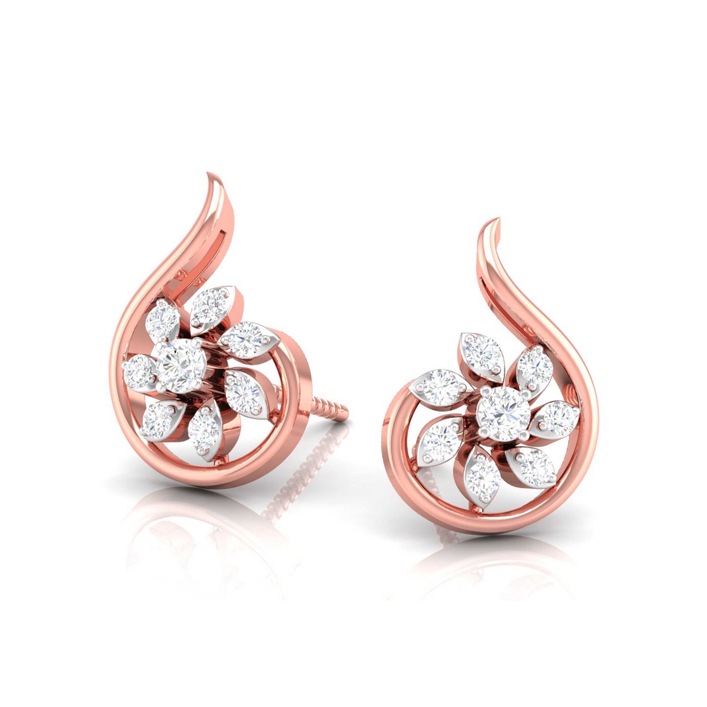 Paisley Blossom Swirl Earrings