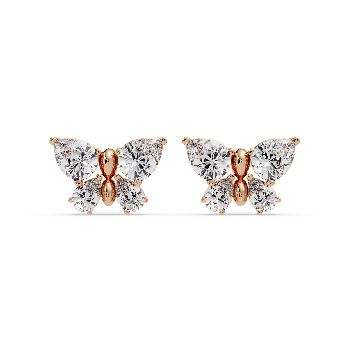 Soaring Butterfly Wing Earrings - Origine Diamonds lab-grown diamond jewellery