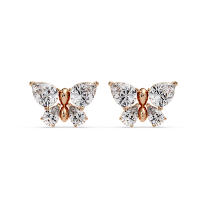 Soaring Butterfly Wing Earrings - Origine Diamonds lab-grown diamond jewellery