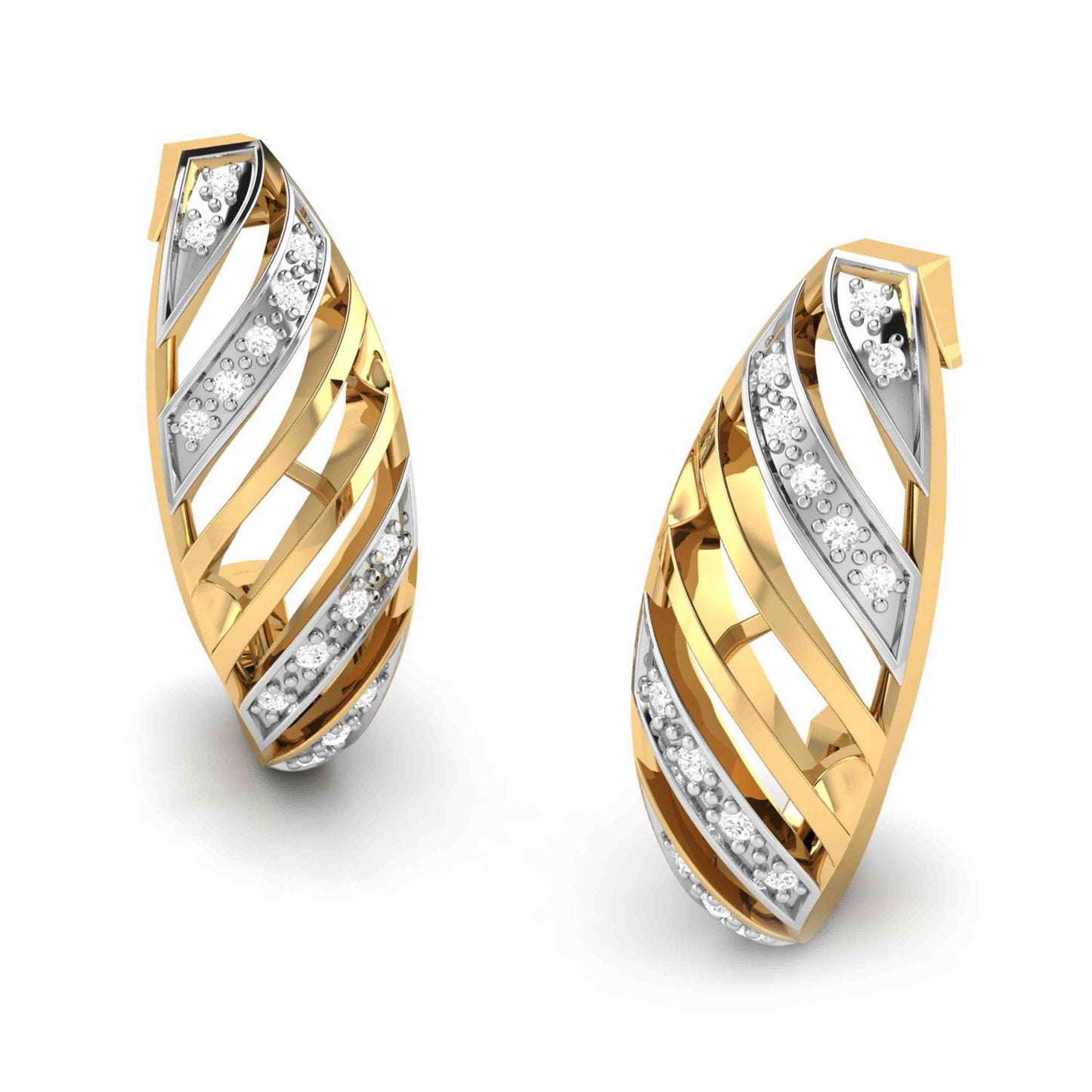 Spiral Cage Hoop Earrings