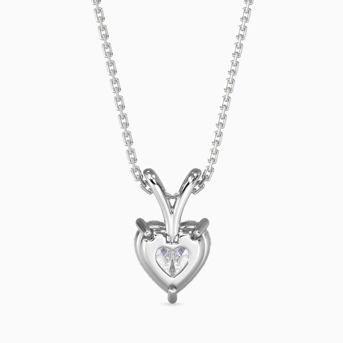 Wrapped Heart Solitaire Pendant