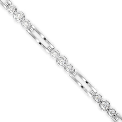 Station Bar Diamond Bracelet