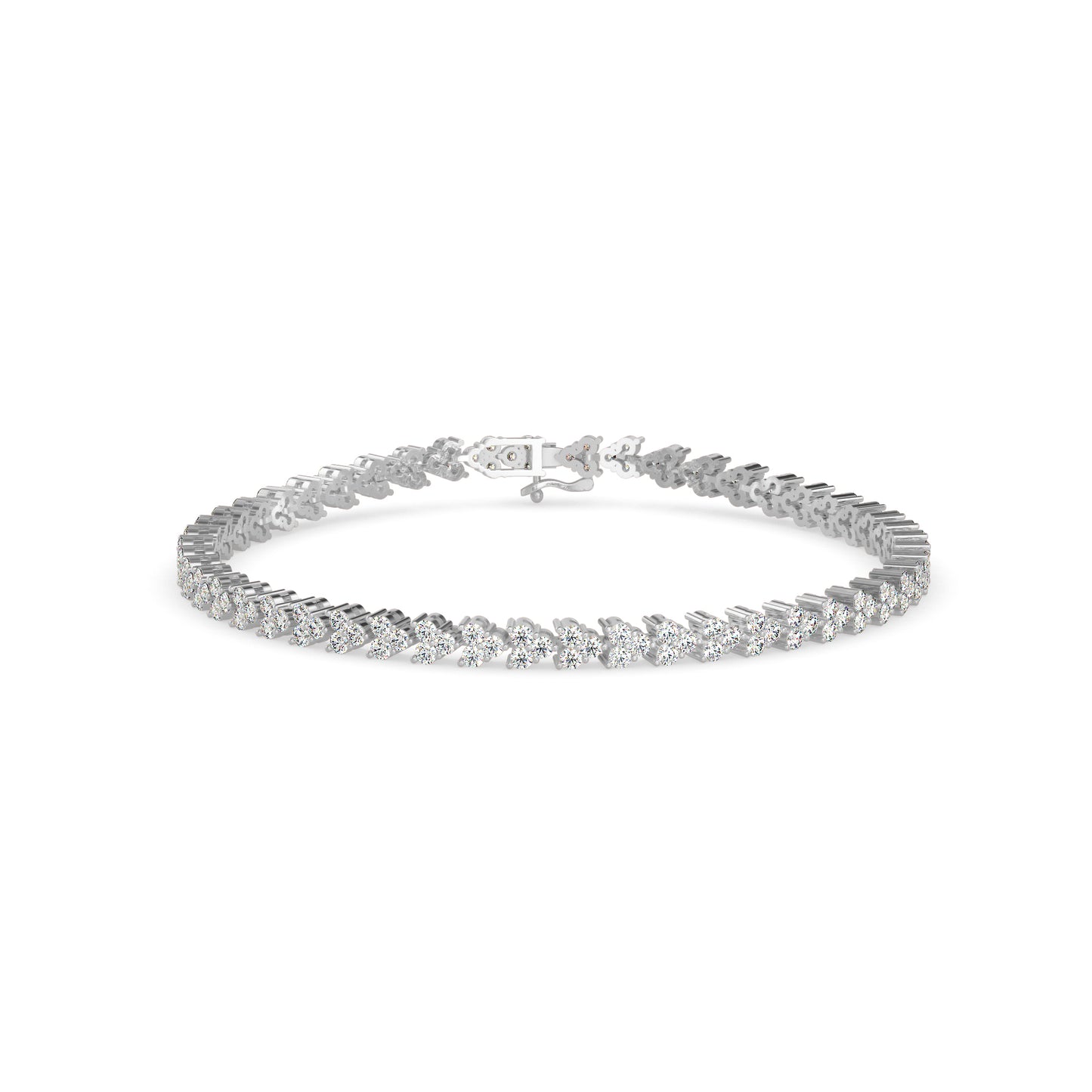Petal Tennis Diamond Bracelet