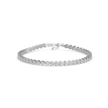Petal Tennis Diamond Bracelet