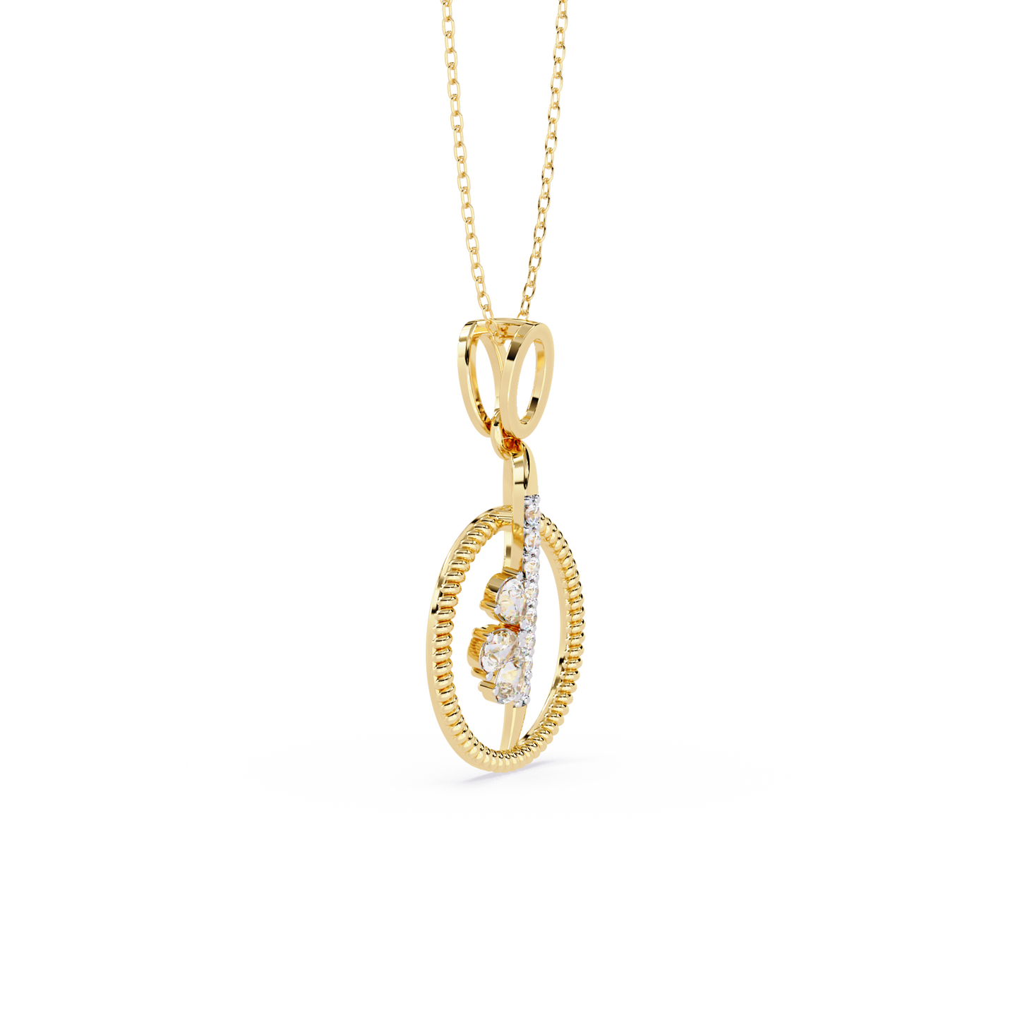 Infinity Circle Blossom Pendant