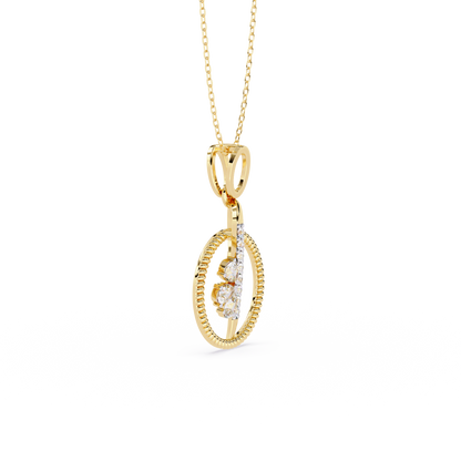 Infinity Circle Blossom Pendant