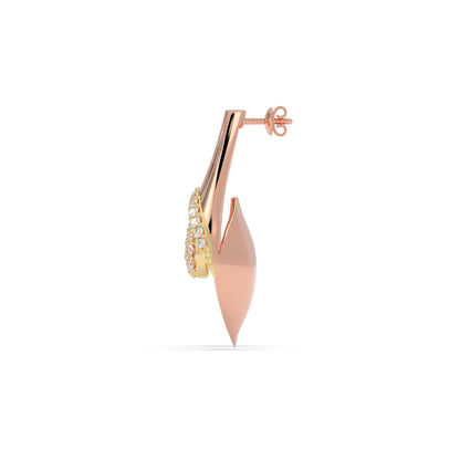 Calla Lily Diamond Earrings