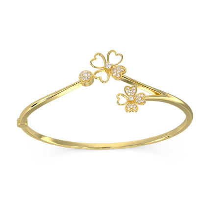 Petal Cluster Diamond Bangle - Origine Diamonds lab-grown diamond jewellery