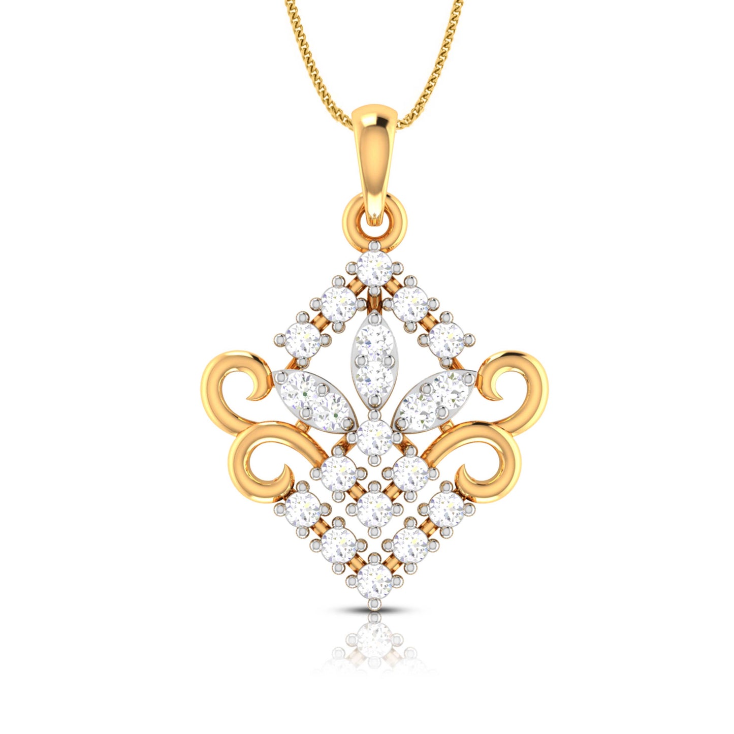 Filigree Kite Cluster Pendant