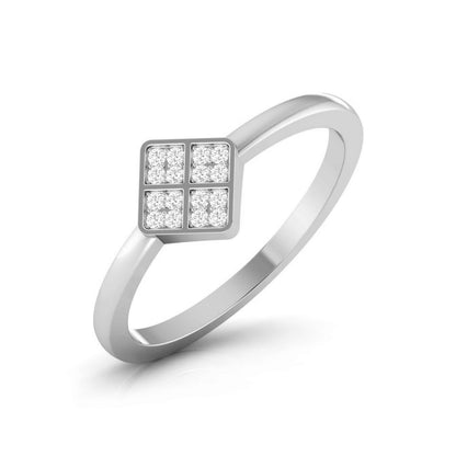 Quad Cluster Square Ring