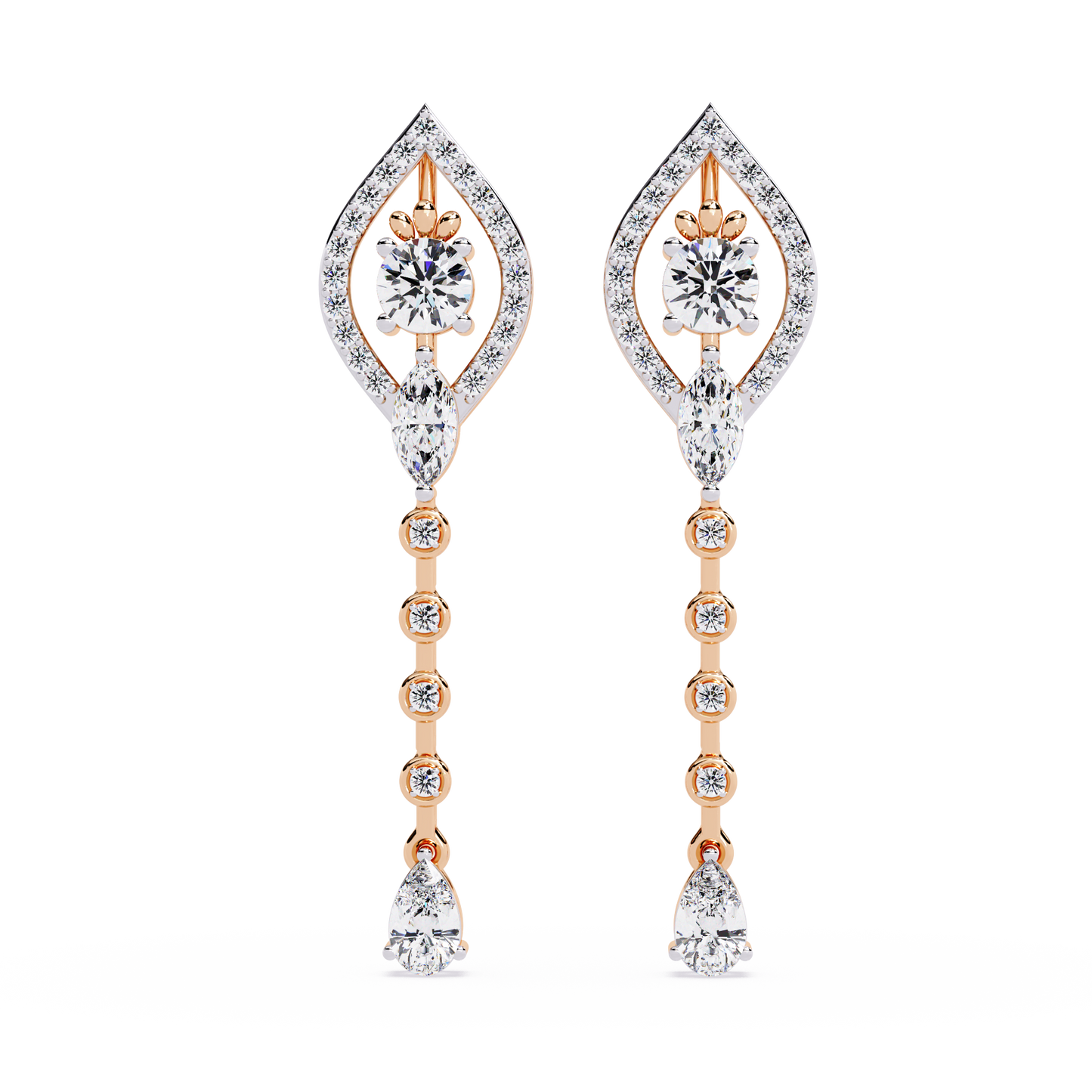 Marquise Cascade Drop Earrings