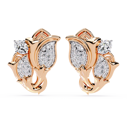 Tulip Pear Cluster Earrings