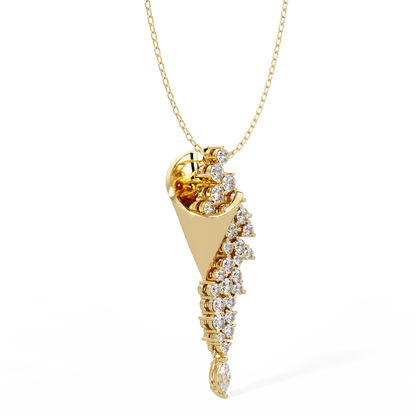 Cornet Diamond Spray Pendant