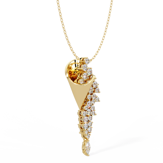 Cornet Diamond Spray Pendant