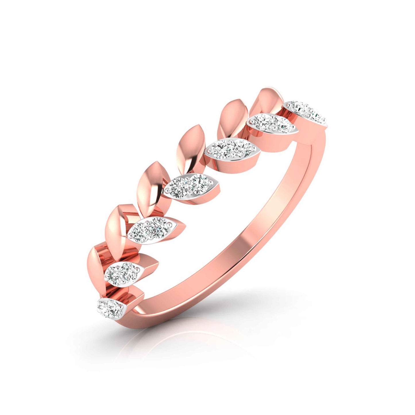 Leaf Vine Diamond Ring