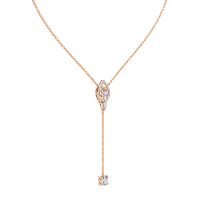 Marquise Lariat Drop Necklace