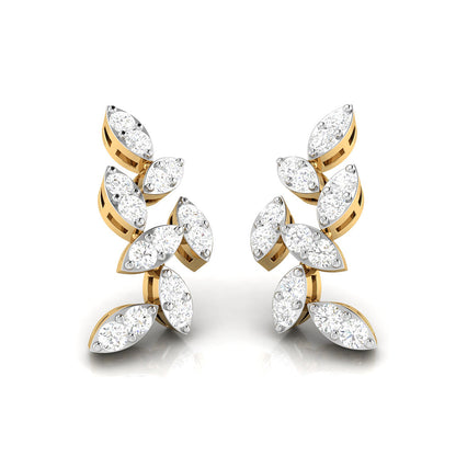 Leaf Vine Climber Earrings