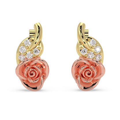 Rose Bloom Diamond Earrings - Origine Diamonds lab-grown diamond jewellery