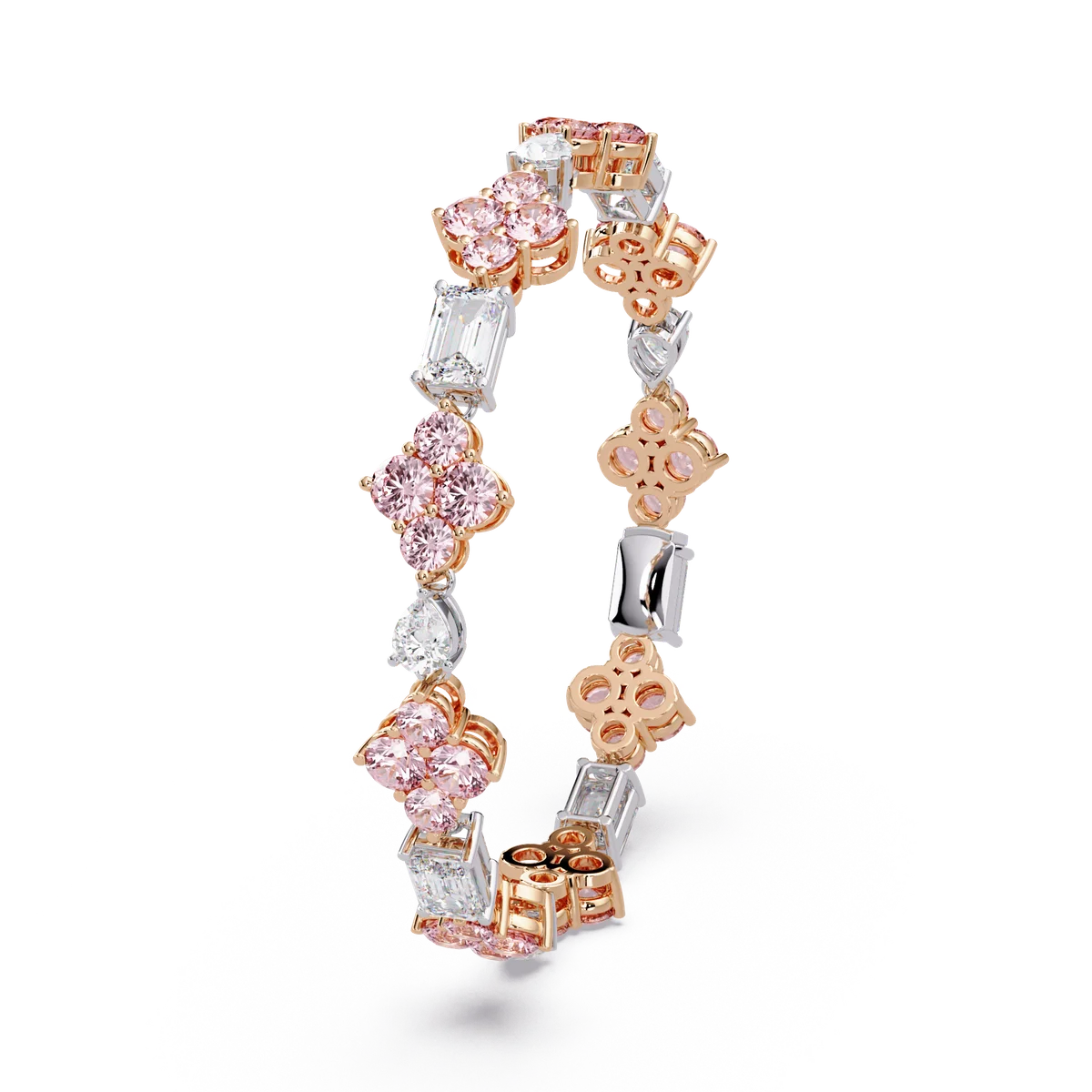 Rose Quatrefoil Cluster Bracelet - Origine Diamonds lab-grown diamond jewellery