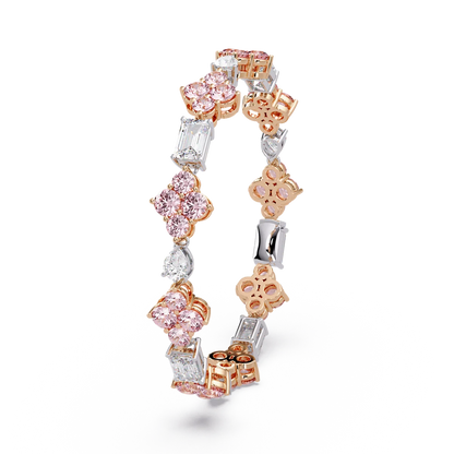 Rose Quatrefoil Cluster Bracelet - Origine Diamonds lab-grown diamond jewellery