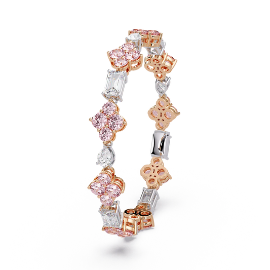 Rose Quatrefoil Cluster Bracelet - Origine Diamonds lab-grown diamond jewellery