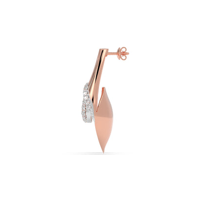 Calla Lily Diamond Earrings