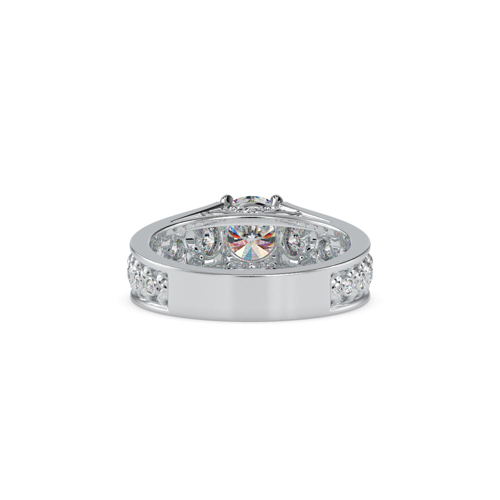 Vintage Filigree Solitaire Ring