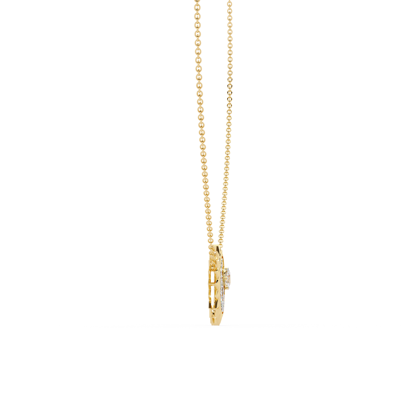 Sunburst Peacock Necklace