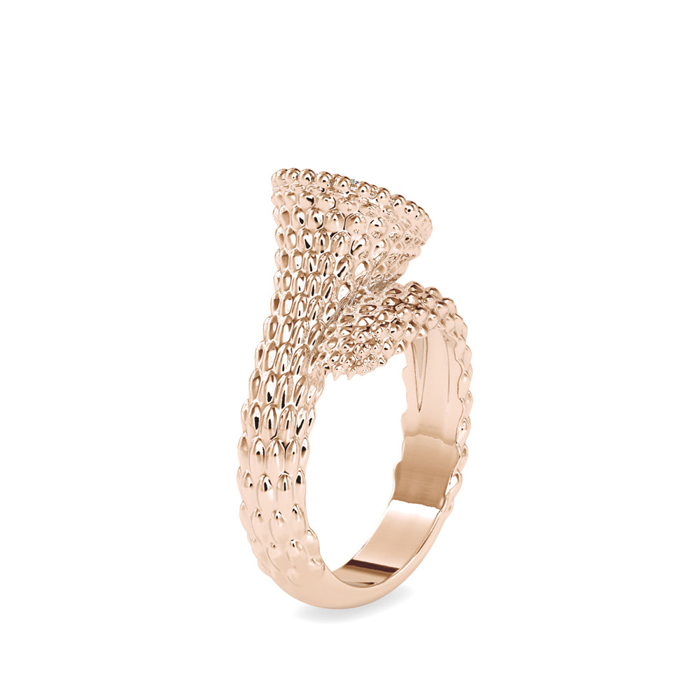 Beaded Bypass Cluster Ring