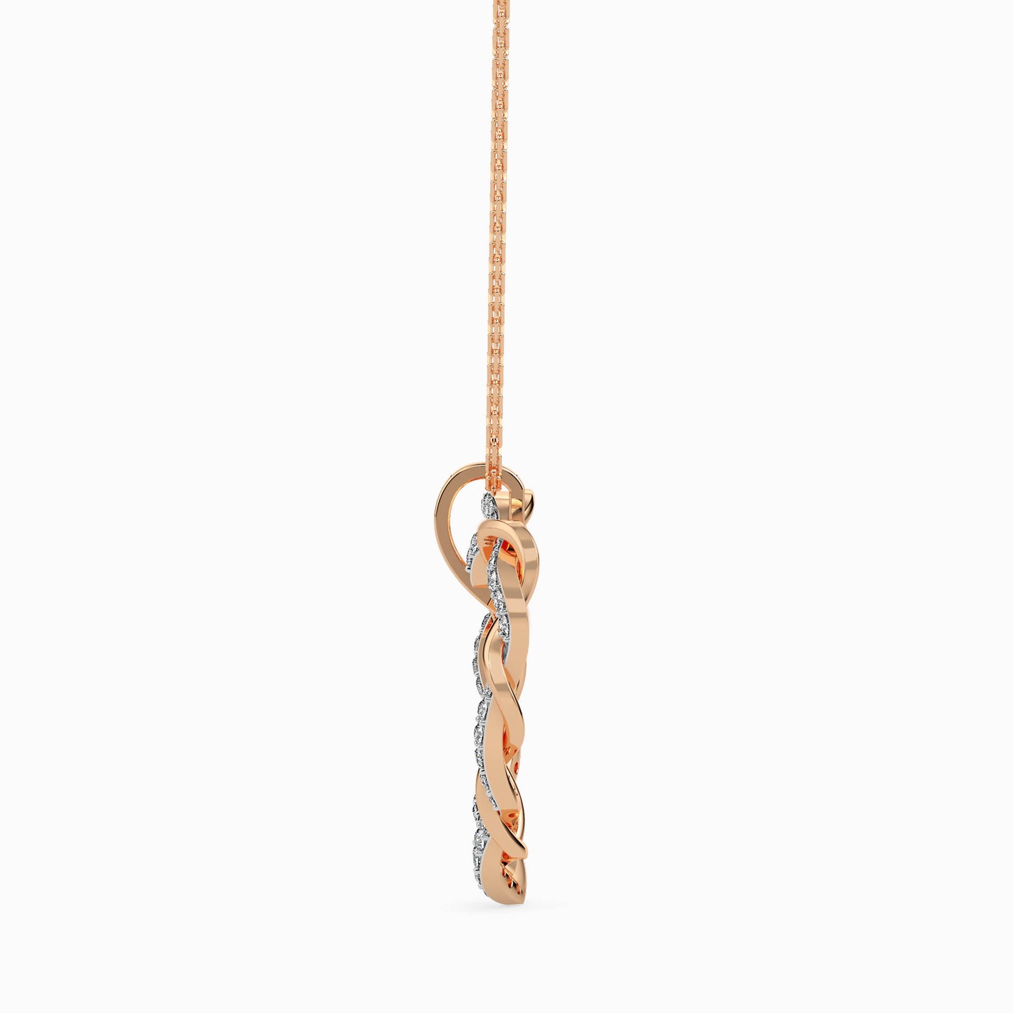 Twisted Heart Outline Pendant
