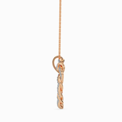 Twisted Heart Outline Pendant