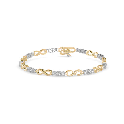 Infinity Link Diamond Bracelet
