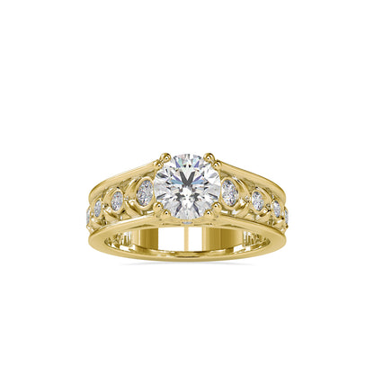 Vintage Filigree Solitaire Ring