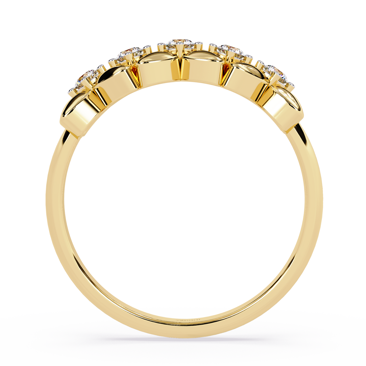 Cascading Blossom Vine Ring