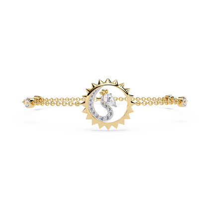 Sunburst Station Chain Bracelet - Origine Diamonds lab-grown diamond jewellery