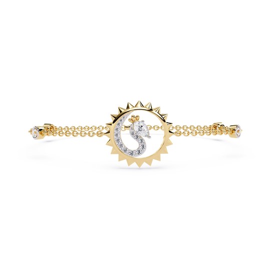 Sunburst Station Chain Bracelet - Origine Diamonds lab-grown diamond jewellery