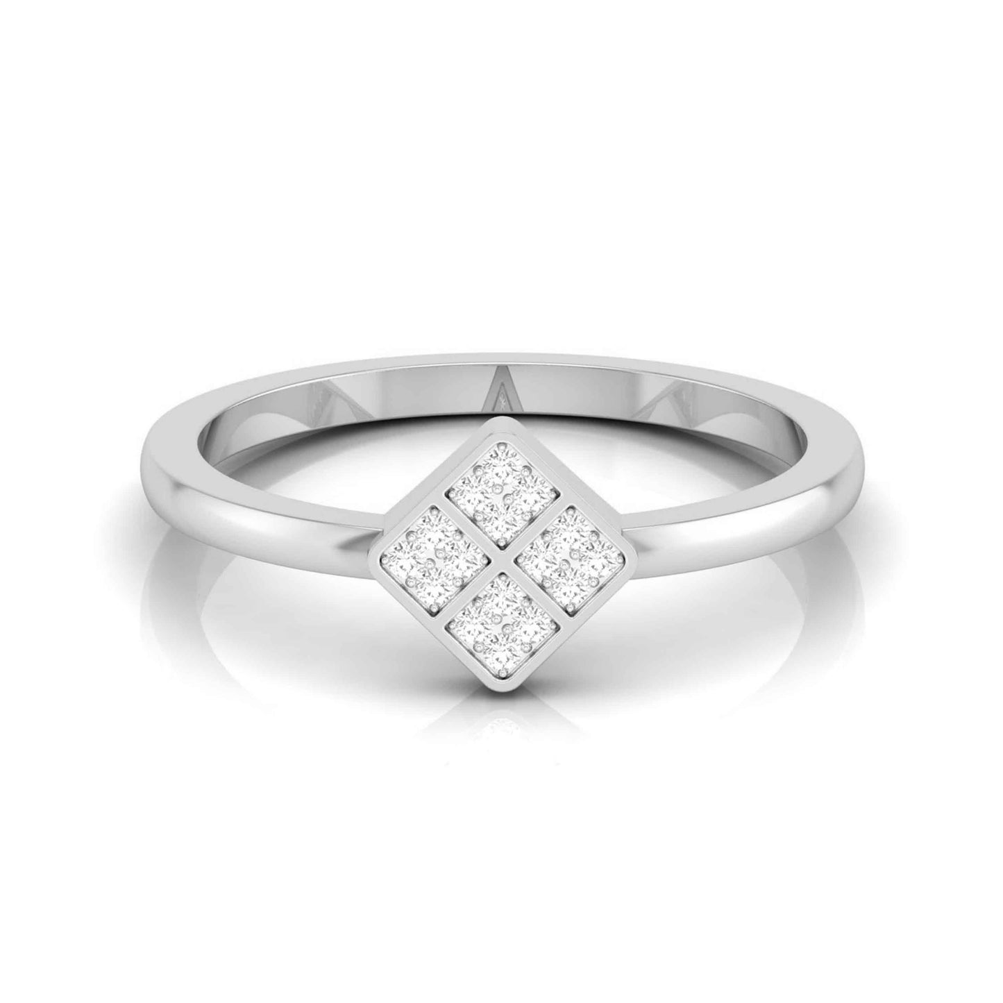 Quad Cluster Square Ring