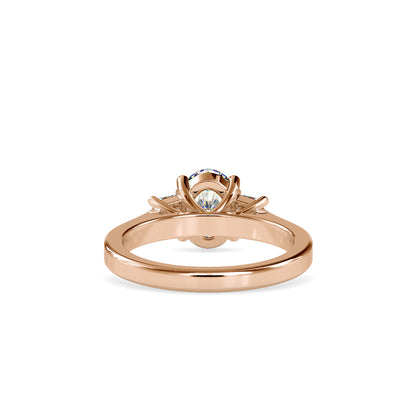 Oval Three-Stone Diamond Ring