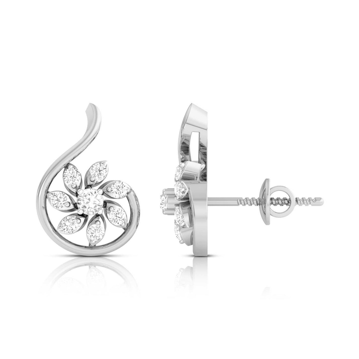 Paisley Blossom Swirl Earrings