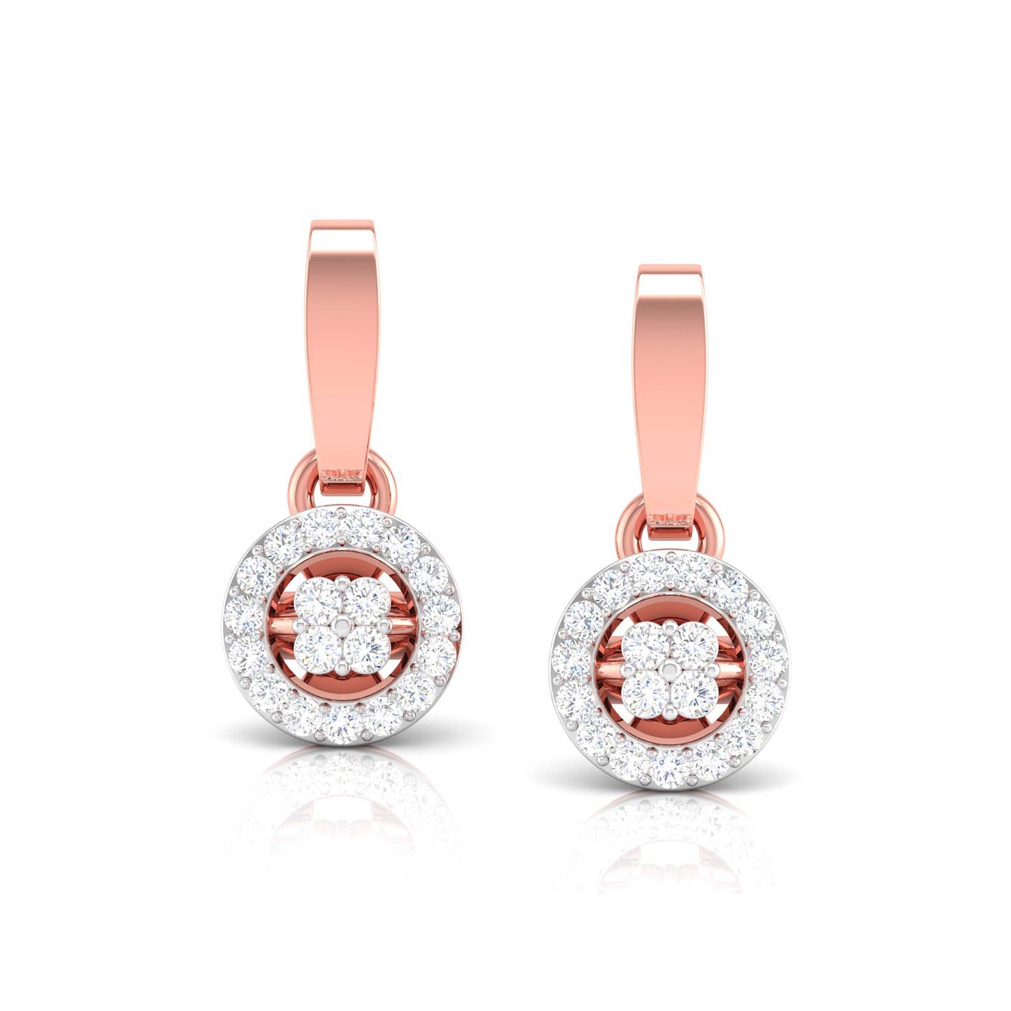 Halo Blossom Drop Earrings