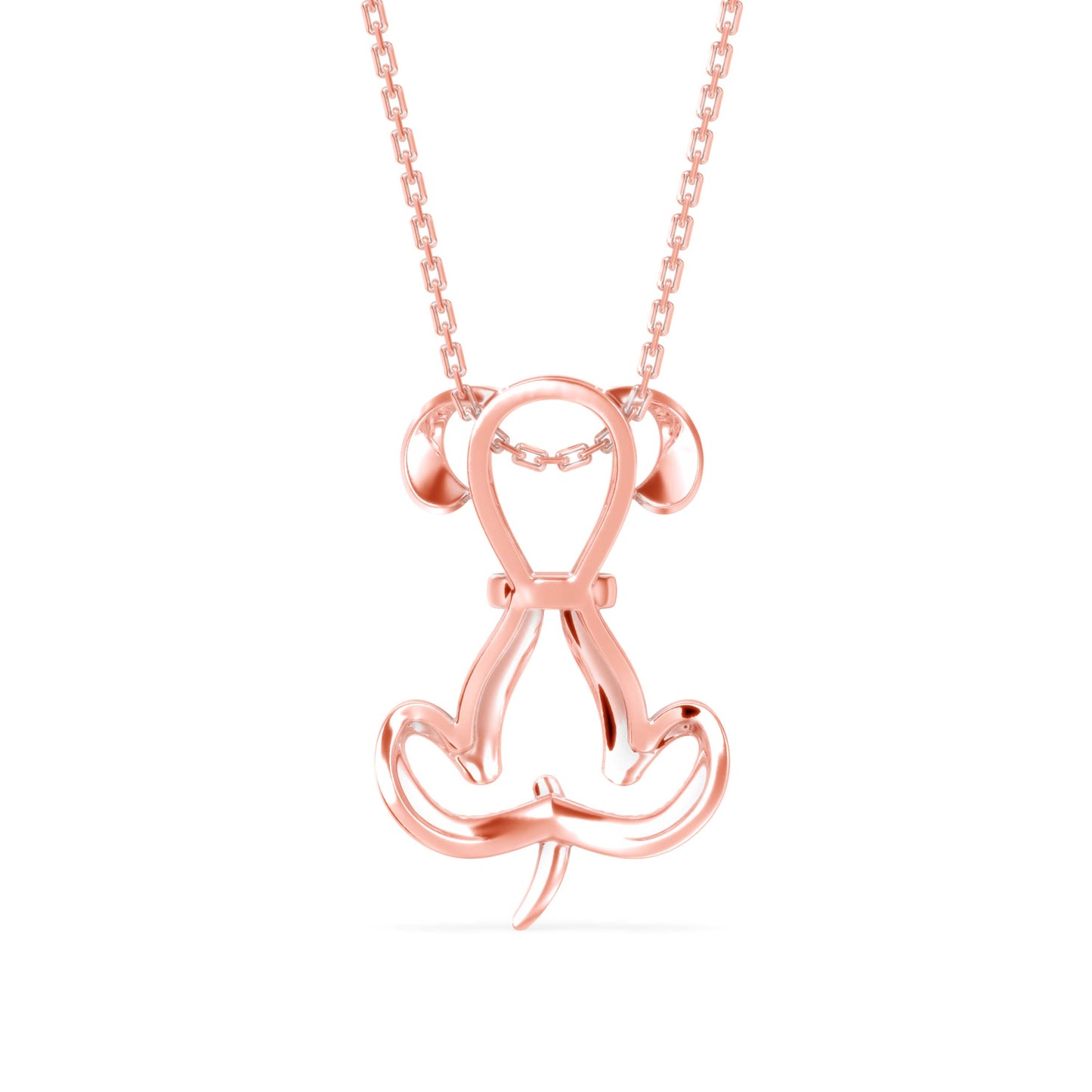 Swirl Ribbon Bow Pendant