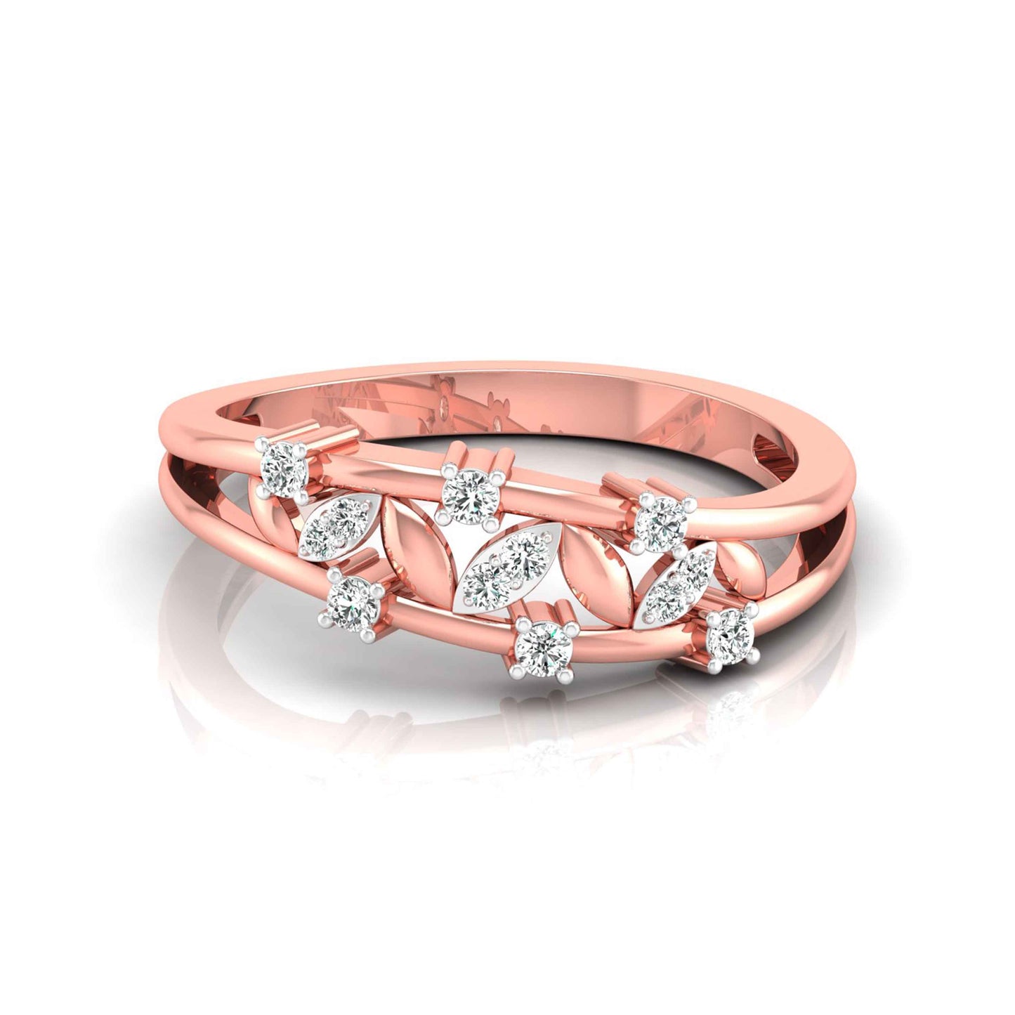 Scattered Blossom Vine Ring