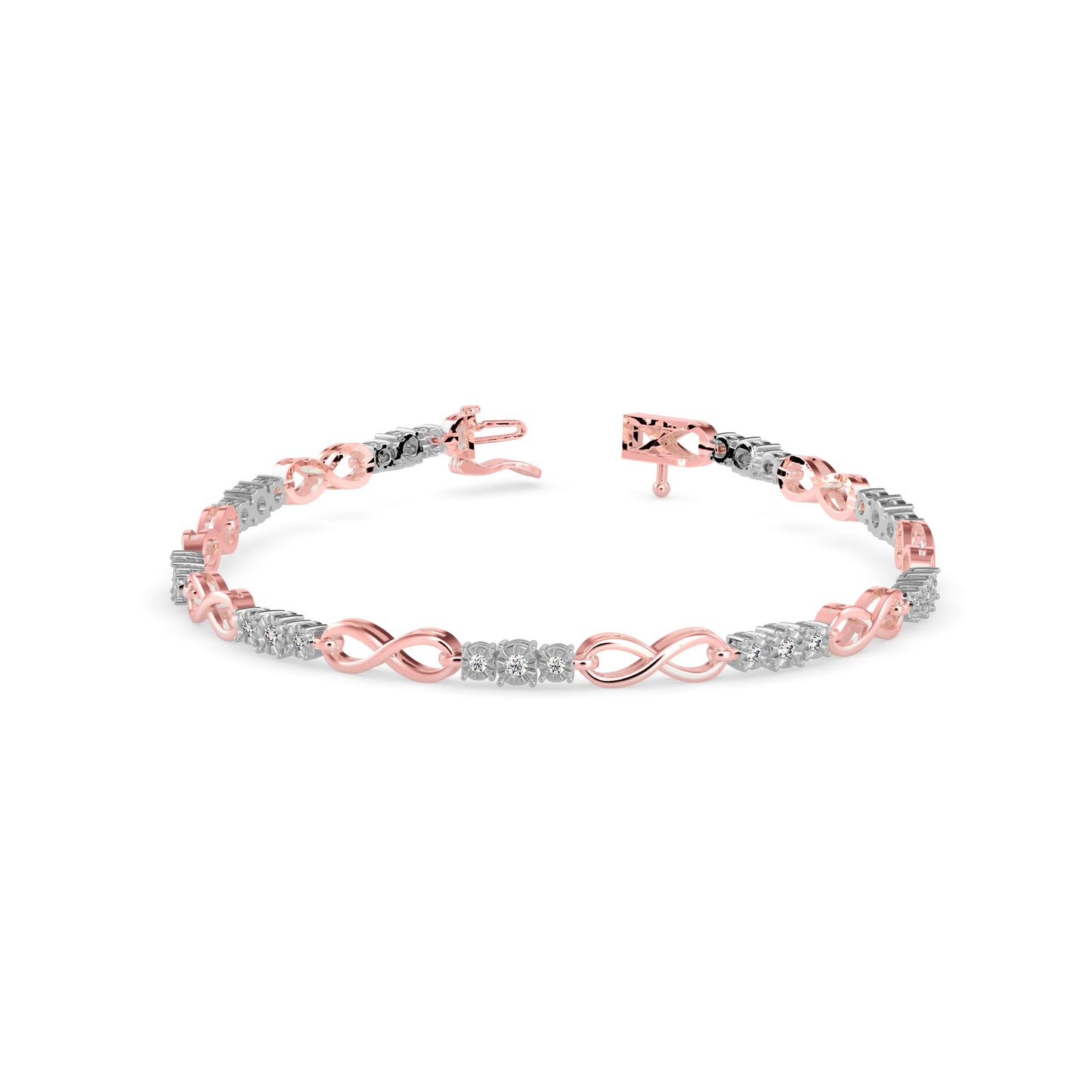 Infinity Link Diamond Bracelet