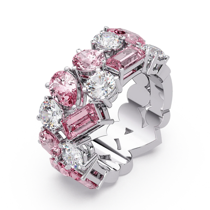 Pink Diamond Eternity Band - Origine Diamonds lab-grown diamond jewellery