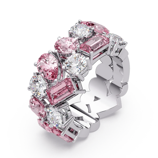 Pink Diamond Eternity Band - Origine Diamonds lab-grown diamond jewellery